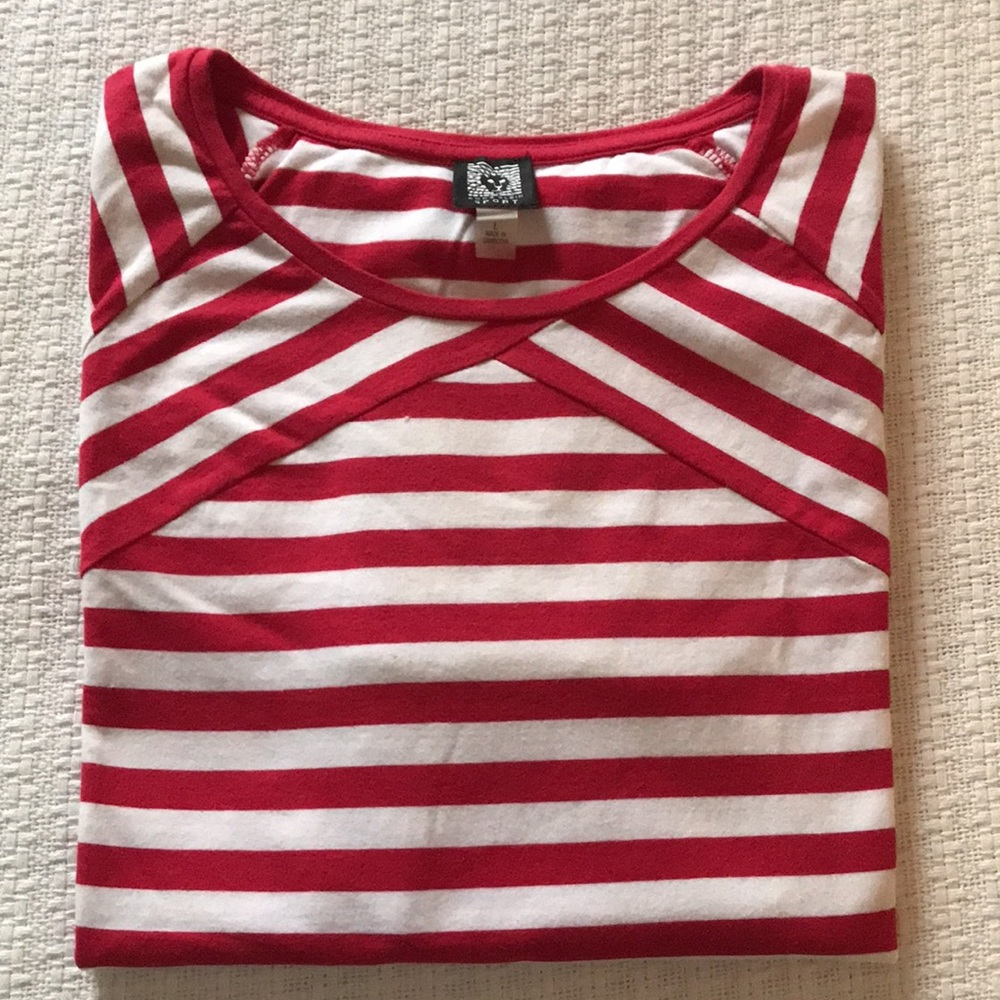 Anne Klein Sport striped top